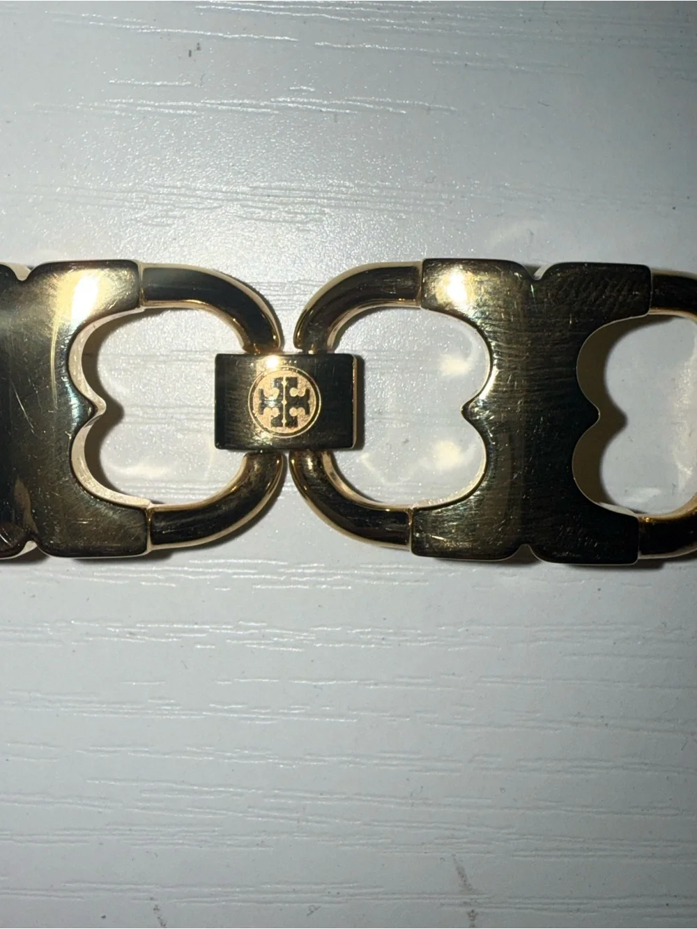 Tory Burch Polished Gold Link Watch Bracelet
